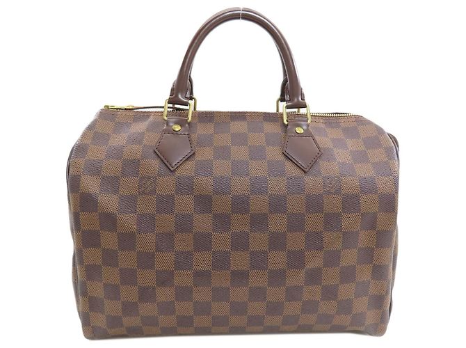 Borsa Boston Louis Vuitton Speedy 30 Damier ebene - vista 2