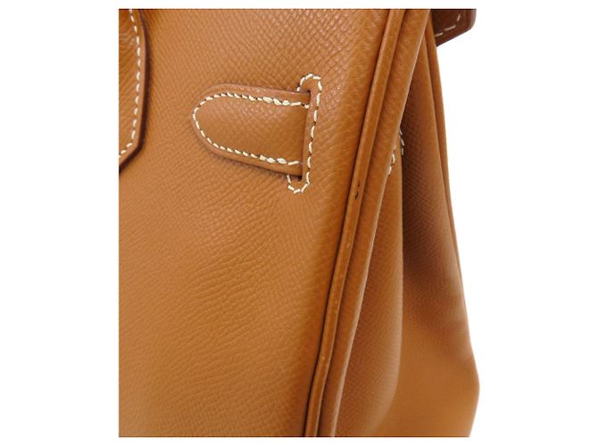 Hermès Hermes Birkin 30 Handbag in Gold Golden - vista 15