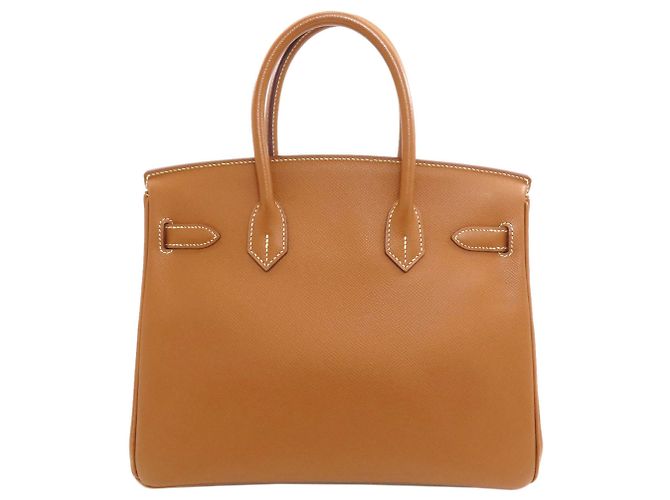 Hermès Hermes Birkin 30 Handbag in Gold Golden - vista 2