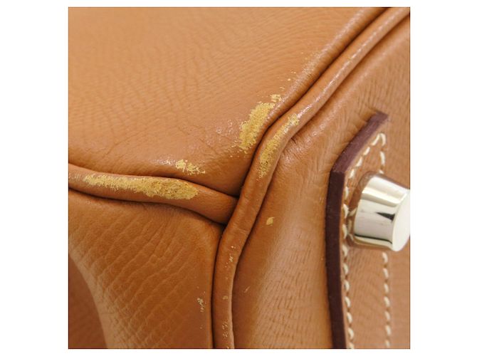 Hermès Hermes Birkin 30 Handbag in Gold Golden - vista 22
