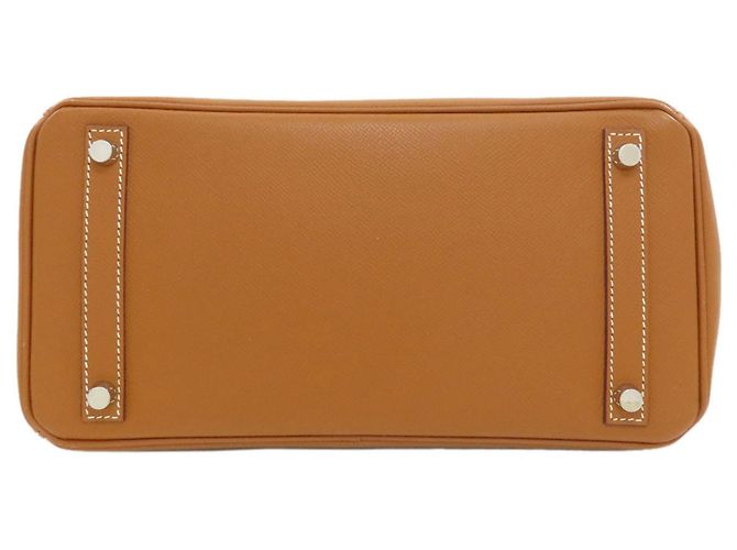 Hermès Hermes Birkin 30 Handbag in Gold Golden - vista 4