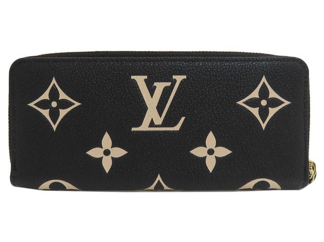 Louis Vuitton Portefeuille Clemence Long Wallet Nero Beige - vista 2