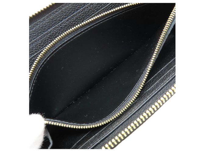 Louis Vuitton Portefeuille Clemence Long Wallet Nero Beige - vista 5