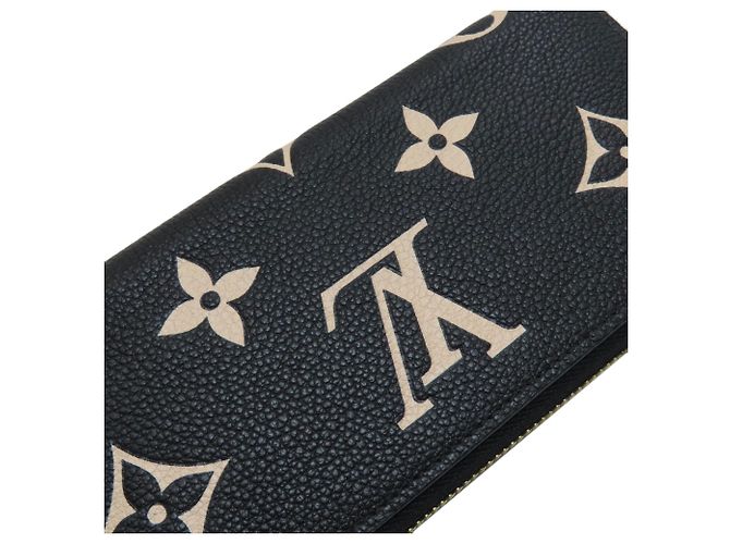 Louis Vuitton Portefeuille Clemence Long Wallet Nero Beige - vista 9
