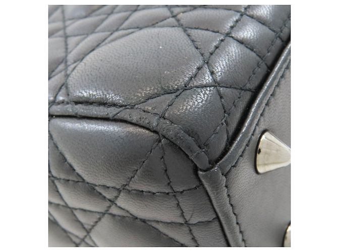 Christian Dior Lady Cannage 2-Way Handtasche Schwarz - Ansicht 22