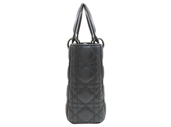 Christian Dior Lady Cannage 2-Way Handtasche Schwarz - Ansicht 3