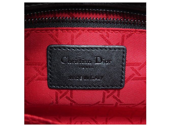 Christian Dior Lady Cannage 2-Way Handtasche Schwarz - Ansicht 6