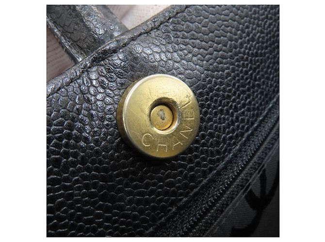 Borsa Tote Chanel Coco Mark Gold Hardware Nero - vista 13