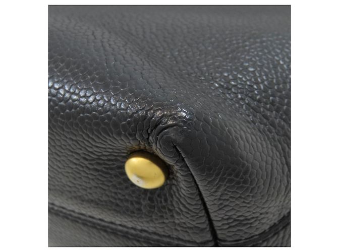 Borsa Tote Chanel Coco Mark Gold Hardware Nero - vista 17