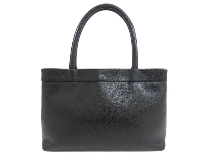 Borsa Tote Chanel Coco Mark Gold Hardware Nero - vista 2
