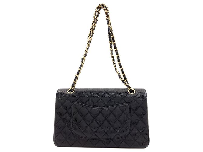 Borsa a tracolla Chanel Matelassé Double Flap Nero - vista 2