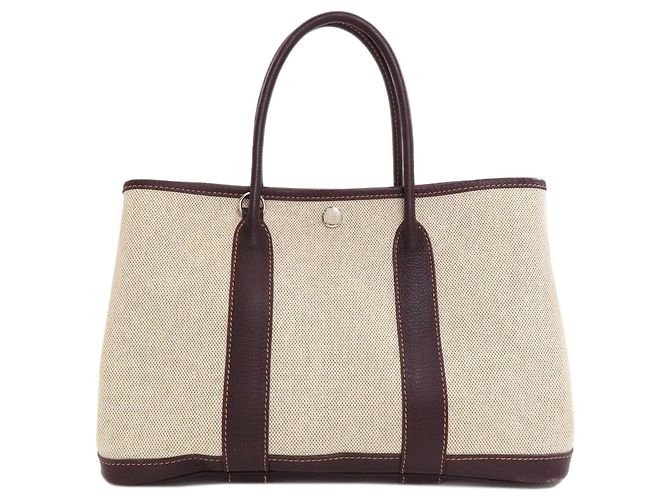 Hermès Borsa Hermes Garden Party TPM Marrone - vista 2