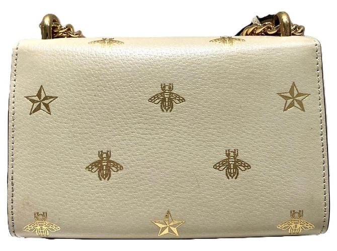 Borsa a tracolla Gucci Padlock Beestar Beige - vista 2