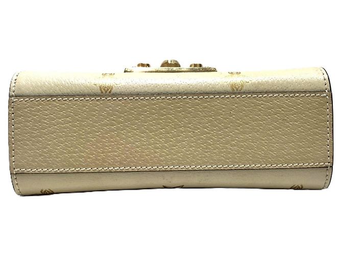 Borsa a tracolla Gucci Padlock Beestar Beige - vista 3