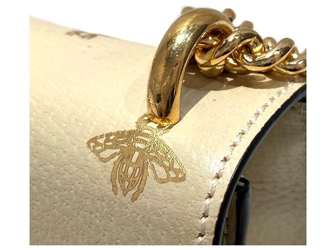 Borsa a tracolla Gucci Padlock Beestar Beige - vista 9