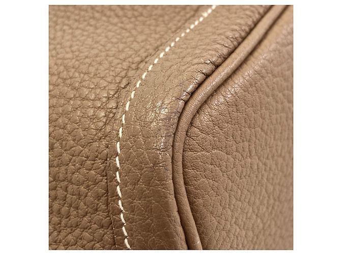 Hermès Borsa Tote Hermes Garden Party PM in Grigio Etoupe Taupe - vista 15