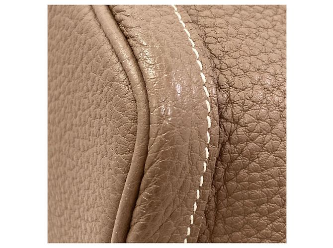 Hermès Borsa Tote Hermes Garden Party PM in Grigio Etoupe Taupe - vista 16