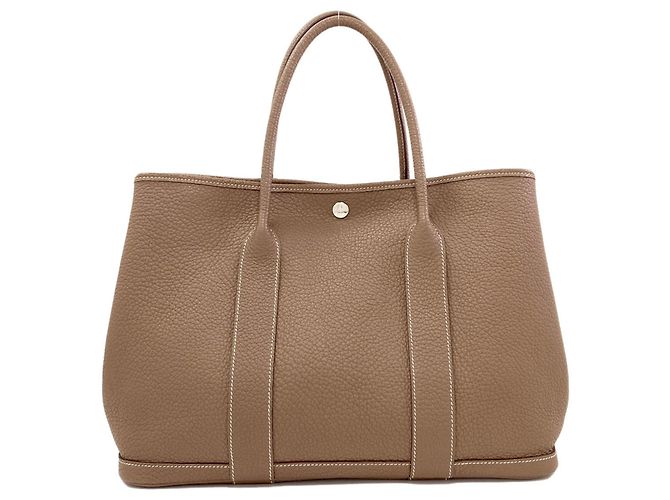 Hermès Borsa Tote Hermes Garden Party PM in Grigio Etoupe Taupe - vista 2