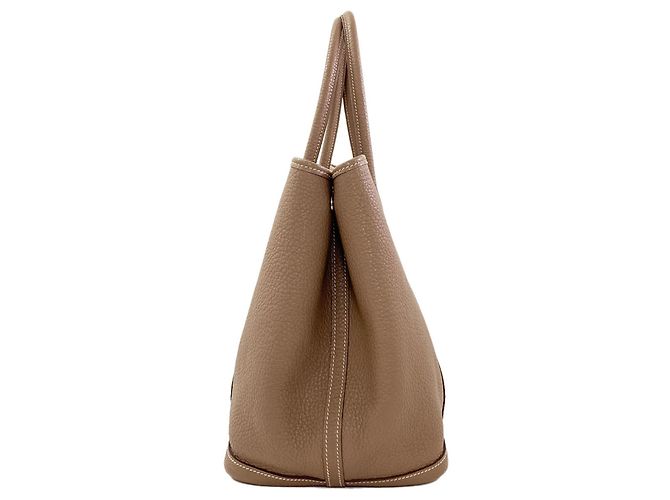 Hermès Borsa Tote Hermes Garden Party PM in Grigio Etoupe Taupe - vista 3