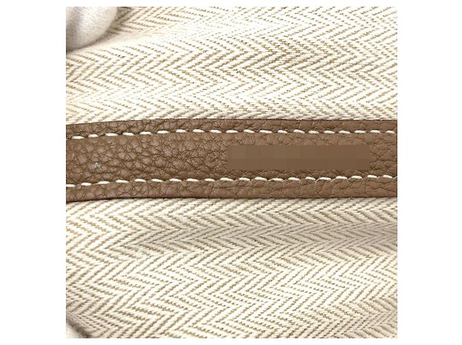 Hermès Borsa Tote Hermes Garden Party PM in Grigio Etoupe Taupe - vista 7