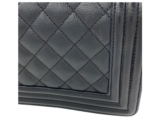 Borsa a tracolla Chanel Boy Chain Nero - vista 10