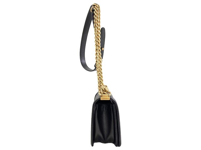 Borsa a tracolla Chanel Boy Chain Nero - vista 3