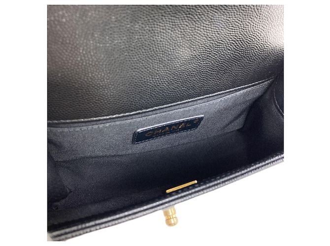 Borsa a tracolla Chanel Boy Chain Nero - vista 5