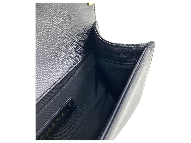 Borsa a tracolla Chanel Boy Chain Nero - vista 8