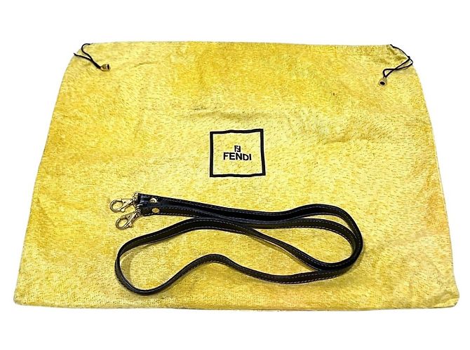 Fendi Zucca Pattern Vintage Boston Bag Braun - Ansicht 4