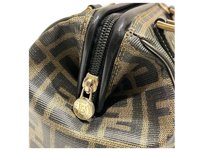 Fendi Zucca Pattern Vintage Boston Bag Braun - Ansicht 8