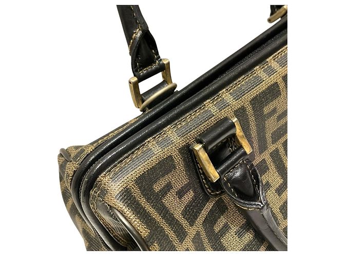 Fendi Zucca Pattern Vintage Boston Bag Braun - Ansicht 9