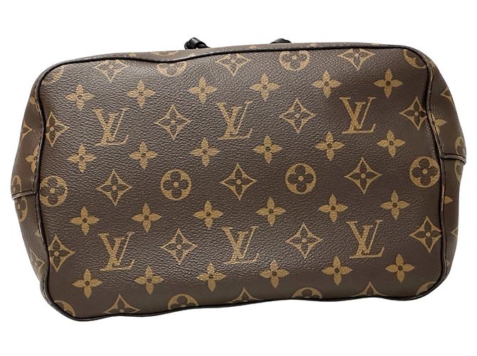 Néonoé Borsa Louis Vuitton Neo Noe MM Marrone Nero Bianco Monogramma - vista 4
