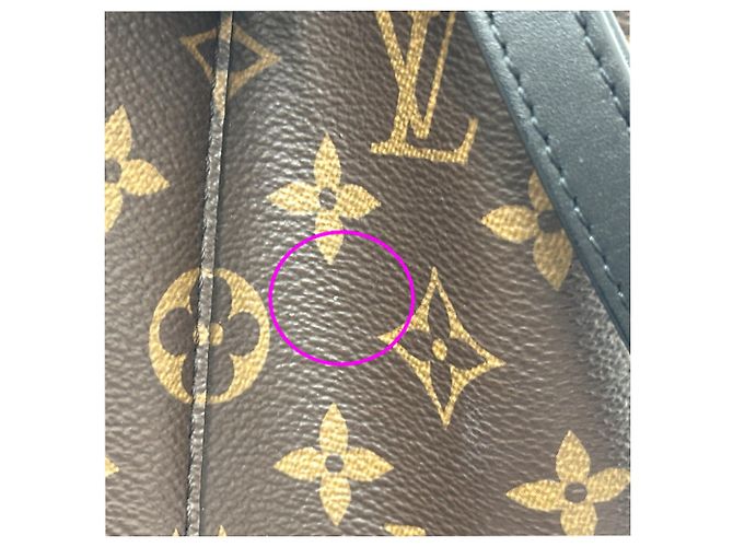 Néonoé Borsa Louis Vuitton Neo Noe MM Marrone Nero Bianco Monogramma - vista 7