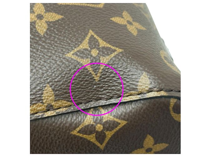 Néonoé Borsa Louis Vuitton Neo Noe MM Marrone Nero Bianco Monogramma - vista 8