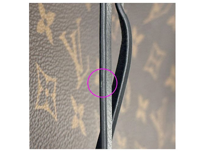 Néonoé Borsa Louis Vuitton Neo Noe MM Marrone Nero Bianco Monogramma - vista 9