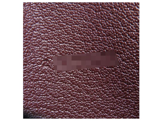 Hermès Cartera bi-fold Hermes Bearn Compact Burdeos - vista 8