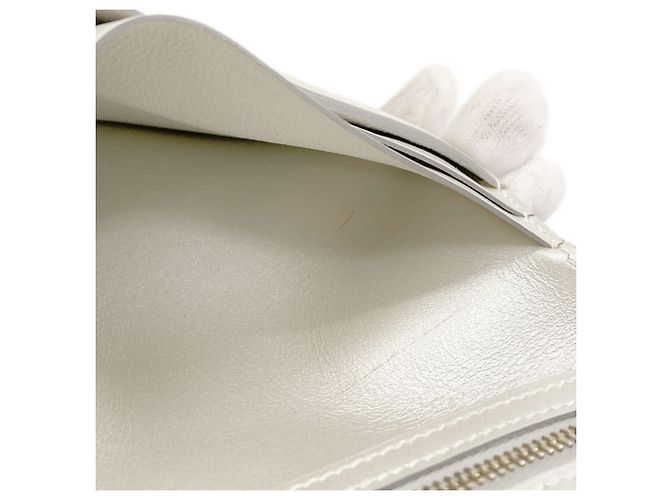 Hermès Cartera bi-fold Hermes Bearn Compact Plata - vista 10