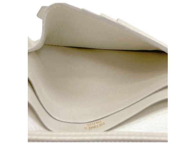 Hermès Cartera bi-fold Hermes Bearn Compact Plata - vista 11
