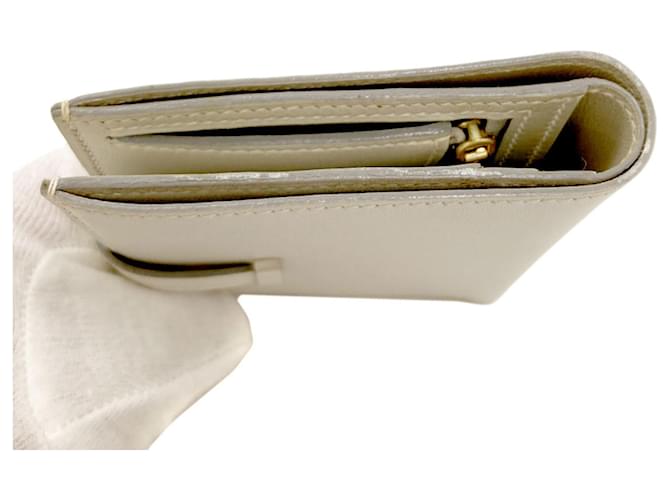 Hermès Cartera bi-fold Hermes Bearn Compact Plata - vista 15