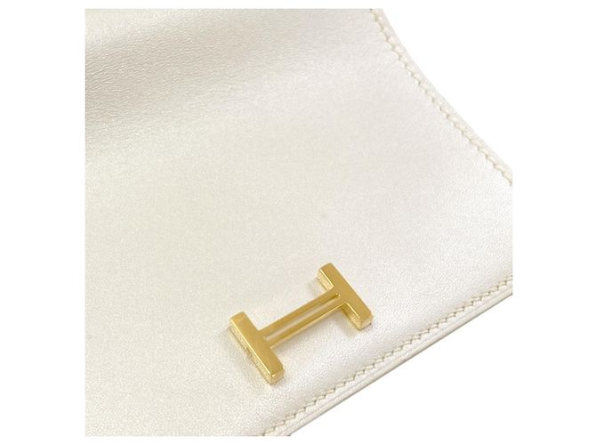Hermès Cartera bi-fold Hermes Bearn Compact Plata - vista 16