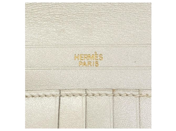 Hermès Cartera bi-fold Hermes Bearn Compact Plata - vista 7