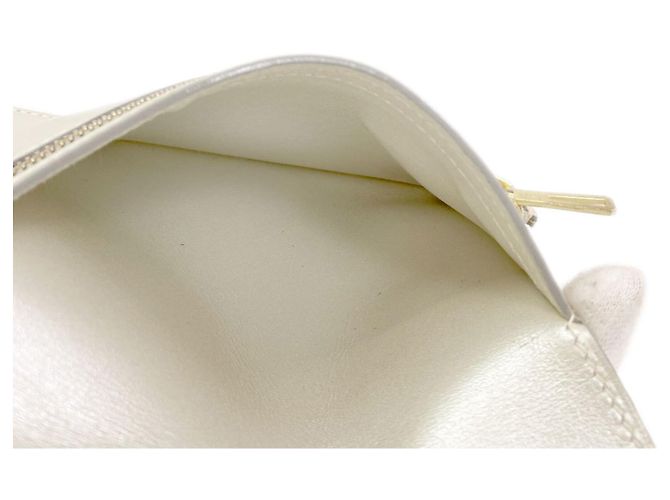 Hermès Cartera bi-fold Hermes Bearn Compact Plata - vista 9