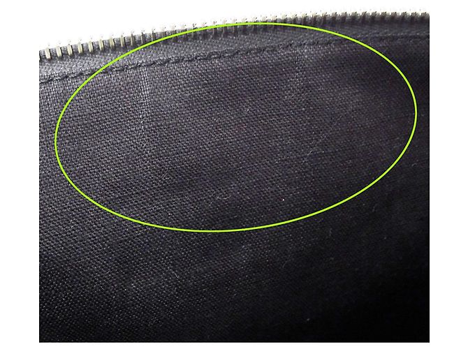 Fendi Clutch aus Leder in Anthrazitgrau - Ansicht 10