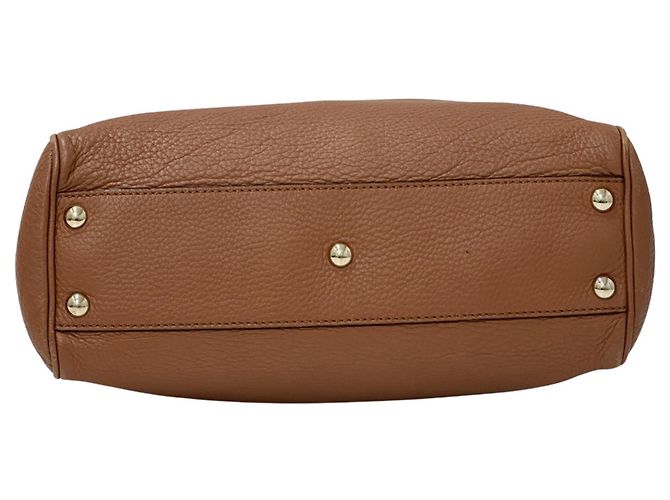 Borsa a mano in pelle Gucci Bamboo Marrone - vista 4