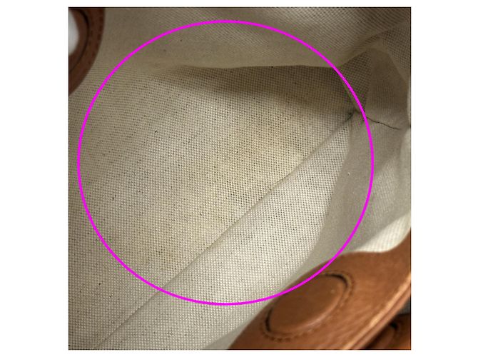 Borsa a mano in pelle Gucci Bamboo Marrone - vista 8