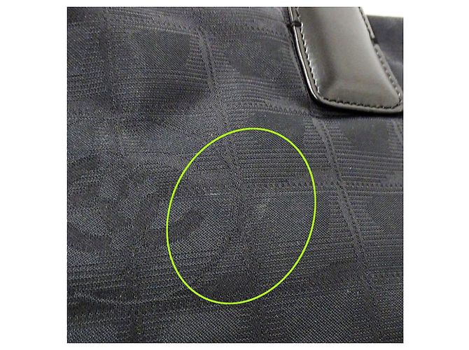 Timeless Borsa a mano Chanel in nylon nero - vista 10