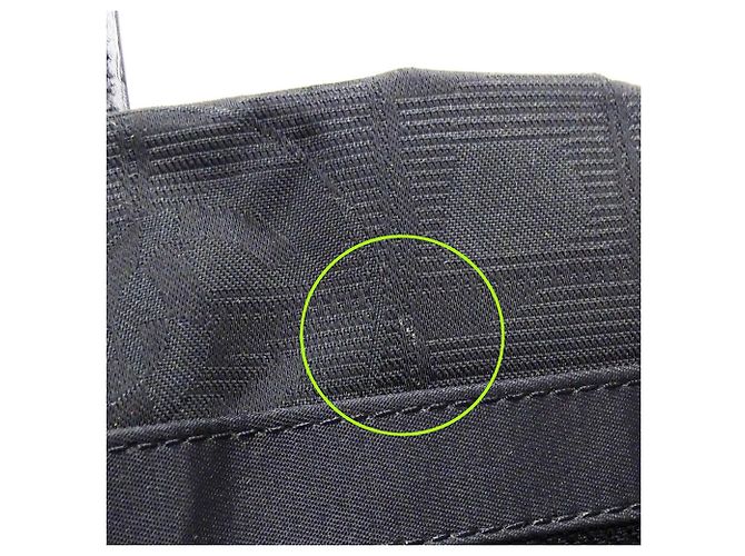 Timeless Borsa a mano Chanel in nylon nero - vista 12