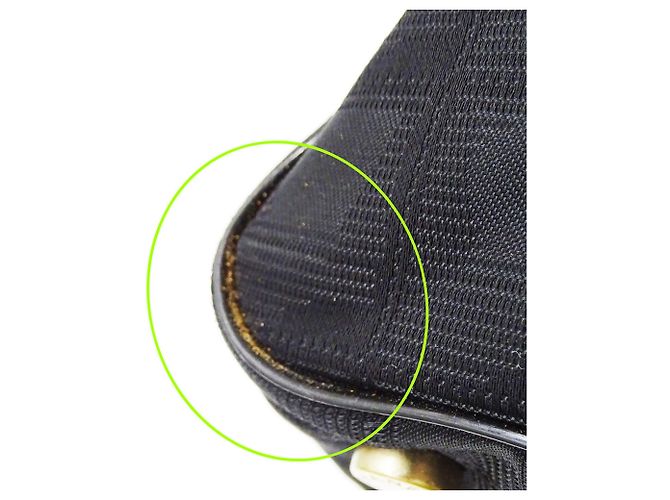 Timeless Borsa a mano Chanel in nylon nero - vista 9