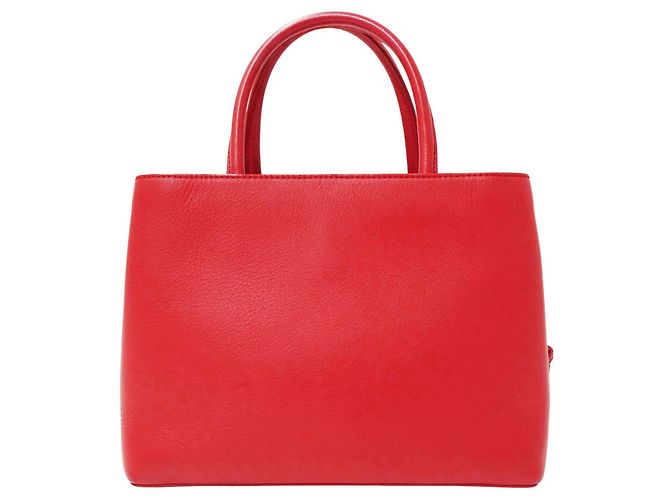 Borsa a mano Fendi in pelle rossa Rosso - vista 2