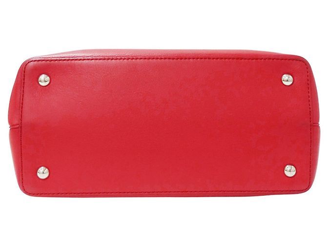 Borsa a mano Fendi in pelle rossa Rosso - vista 3